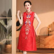 Oriental Qipao Cheongsam Chinese Dress -3D4ED0NTAX-2