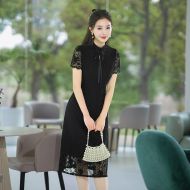 Oriental Qipao Cheongsam Chinese Dress -D0KA96EPJ