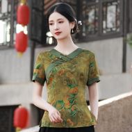 Oriental Chinese Shirt Blouse Costume -E1V2YJ3KZ-2