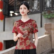 Oriental Chinese Shirt Blouse Costume -E1V2YJ3KZ-3