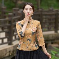 Oriental Chinese Shirt Blouse Costume -E2TFJNPIF