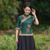 Oriental Chinese Shirt Blouse Costume -F50KREE7K-2