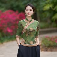 Oriental Chinese Shirt Blouse Costume -F50KREE7K-3