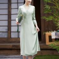 Oriental Qipao Cheongsam Chinese Dress -G74TM7UJP-1