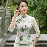 Oriental Chinese Shirt Blouse Costume -GIMT1H84F-4