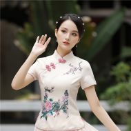 Oriental Chinese Shirt Blouse Costume -H8OBDYOGQ-1