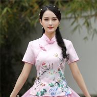 Oriental Chinese Shirt Blouse Costume -H8OUI234K-1