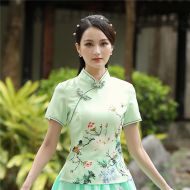 Oriental Chinese Shirt Blouse Costume -H8OUI234K-2