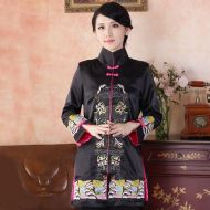 Amazing Embroidery Traditional Chinese Tang Jacket - Black