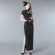 Oriental Qipao Cheongsam Chinese Dress -L56OSP8G5-1