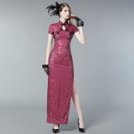 Oriental Qipao Cheongsam Chinese Dress -L56OSP8G5-2