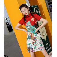 Oriental Qipao Cheongsam Chinese Dress -L5G7AOAZM