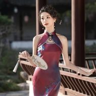 Oriental Qipao Cheongsam Chinese Dress -L6Q1IILNO