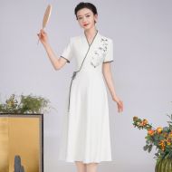 Oriental Qipao Cheongsam Chinese Dress -LJK6X40G7