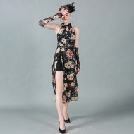 Oriental Qipao Cheongsam Chinese Dress -M7ZZD6WKR-1