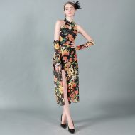 Oriental Qipao Cheongsam Chinese Dress -M7ZZD6WKR-2