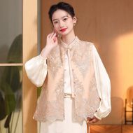 Oriental Chinese Shirt Blouse Costume -M870J0PKQ-1