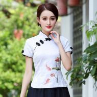 Oriental Chinese Shirt Blouse Costume -MJ849HVM1-2