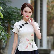 Oriental Chinese Shirt Blouse Costume -MJ849HVM1-4