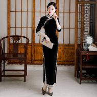 Oriental Qipao Cheongsam Chinese Dress -MKBJ9TF6B-2