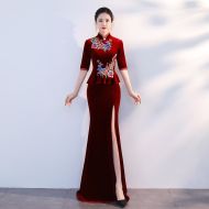 Oriental Qipao Cheongsam Chinese Dress -MKHO2571Y