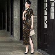 Oriental Qipao Cheongsam Chinese Dress -NAWJJRN3Z