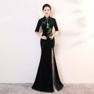 Oriental Qipao Cheongsam Chinese Dress -NNWOFHBMY
