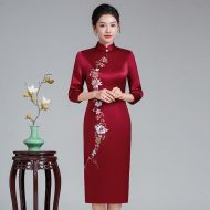 Oriental Qipao Cheongsam Chinese Dress -NO2IYKUQM-1