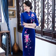 Oriental Qipao Cheongsam Chinese Dress -OBFS8K7DI-2