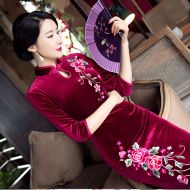 Oriental Qipao Cheongsam Chinese Dress -OBFS8K7DI-3