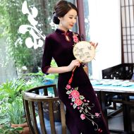 Oriental Qipao Cheongsam Chinese Dress -OBFS8K7DI-4