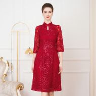 Oriental Qipao Cheongsam Chinese Dress -OBXMLU2DV-1