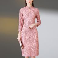 Oriental Qipao Cheongsam Chinese Dress -OBXMLU2DV-4