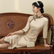 Oriental Qipao Cheongsam Chinese Dress -PS8ARTKFP