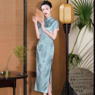 Oriental Qipao Cheongsam Chinese Dress -Q5DMD7B6Q-2