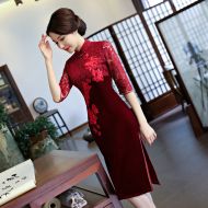 Oriental Qipao Cheongsam Chinese Dress -RUHGZYEIT-2
