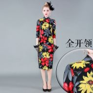 Oriental Qipao Cheongsam Chinese Dress -RVZGUT0L1-2