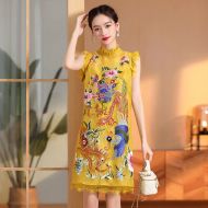Oriental Qipao Cheongsam Chinese Dress -RWKUHKY9V-1