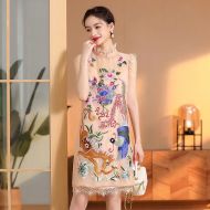 Oriental Qipao Cheongsam Chinese Dress -RWKUHKY9V-2
