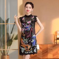 Oriental Qipao Cheongsam Chinese Dress -RWKUHKY9V-3