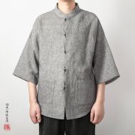Chinese Shirt Blouse Kung Fu Costume -SM5QSPM77-2