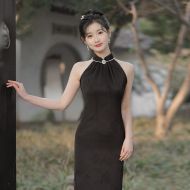 Oriental Qipao Cheongsam Chinese Dress -SZJGWGM9Q-1