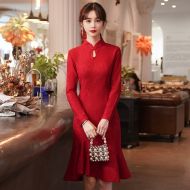 Oriental Qipao Cheongsam Chinese Dress -TOK7EBAE3-2