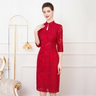Oriental Qipao Cheongsam Chinese Dress -VGE3GVWJT-1