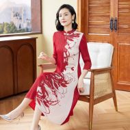 Oriental Qipao Cheongsam Chinese Dress -VTJRHFJLB-1