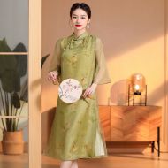 Oriental Qipao Cheongsam Chinese Dress -8VMEX73IO4-1