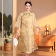 Oriental Qipao Cheongsam Chinese Dress -8VMEX73IO4-2
