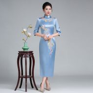 Oriental Qipao Cheongsam Chinese Dress -WIK8M7QJ3