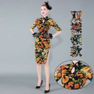 Oriental Qipao Cheongsam Chinese Dress -YMG2JNQZA-1