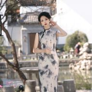 Oriental Qipao Cheongsam Chinese Dress -4IYI1QMOW-2
